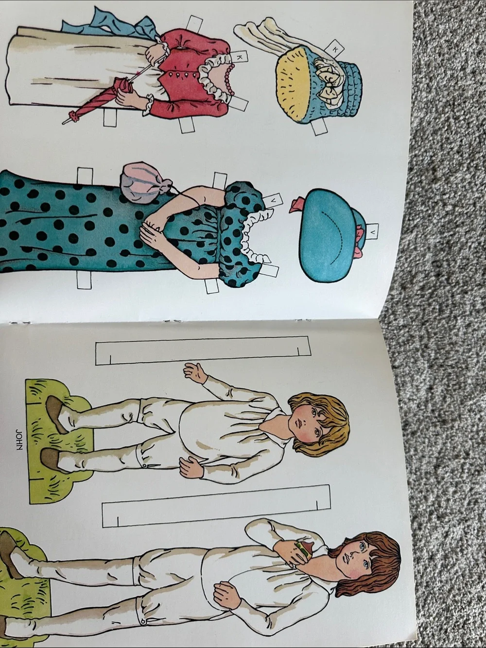 Vintage Paper Dolls Book Set - Yellow Covers